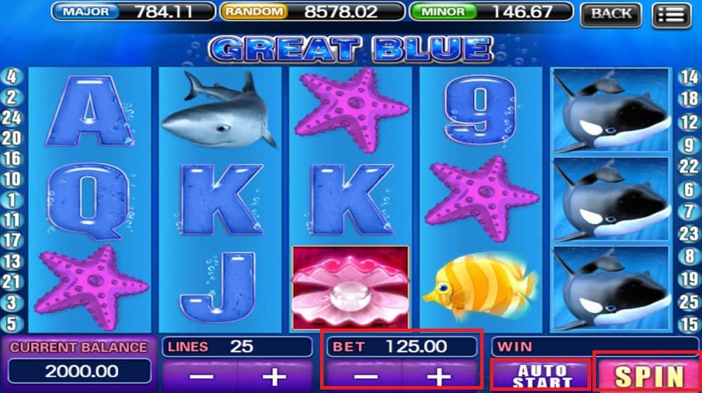 Free Slot Game Great Blue